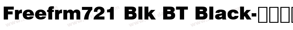 Freefrm721 Blk BT Black字体转换